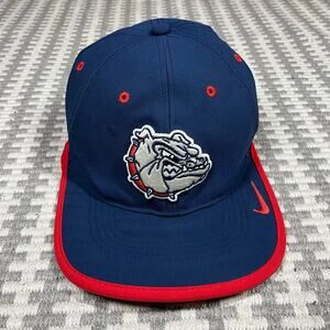 Nike Legacy91 Dri Fit  Gonzaga Bulldogs Strap Back Blue Hat One Size Preowned